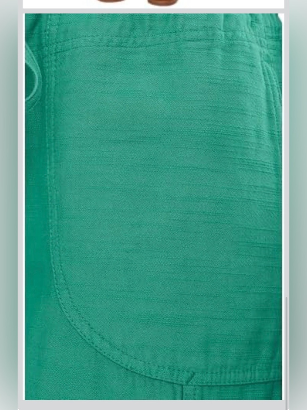 NWT We The Free People Park Ave Green Cargo Pants Size M - Picture 5 of 9